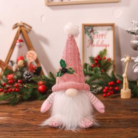 Christmas Gnomes Plush with Light, 11" Glowing Swedish Xmas Gnomes, Battery Operated Pre-lit Gnome (Color: pink)